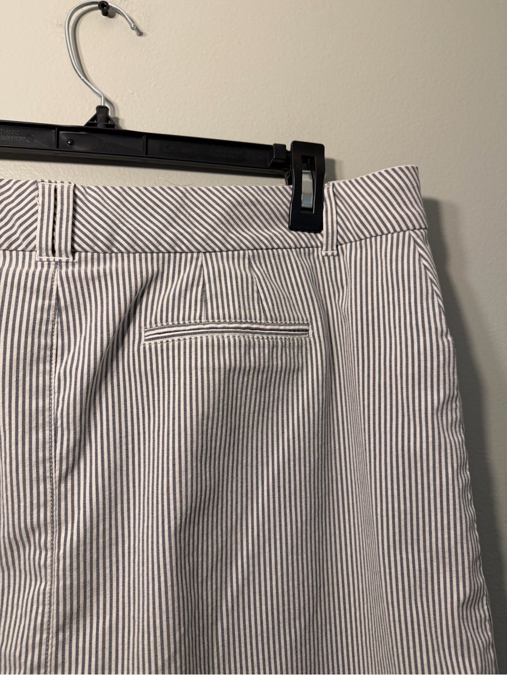 Charter Club White and Navy Striped Mini Skirt - Picture 5 of 6